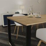 Tischplatte Akazie Holz-Dekor 19 mm, Esstisch-/ Schreibtischplatte Tischplatte Akazie Holz-Dekor 19 mm, Esstisch-/ Schreibtischplatte
