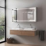 LED Spiegelschrank aus Aluminium - Kocher LED Spiegelschrank aus Aluminium - Kocher