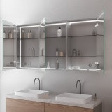 Badschrank aus Aluminium mit Spiegel und LED - Ahr