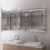 Badschrank aus Aluminium mit Spiegel und LED - Ahr Badschrank aus Aluminium mit Spiegel und LED - Ahr