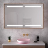 Beleuchteter Bad Spiegelschrank mit Schiebetüren - Gera 1