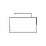 Bad Unterschrank Mellum 05C mit Blende