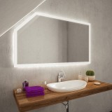 LED Badspiegel mit Dachschräge - Cuarto