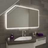 LED Badspiegel mit Dachschräge - Namek SH Smart Home KNX/Dali