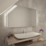 LED Badspiegel mit Dachschräge - SDS025