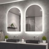 LED Badspiegel mit Rundbogen F642L4B