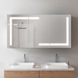LED Badspiegelschrank aus Aluminium - Rhein