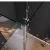 Glas Duschkabine Tür seitlich mit Dekor DOT 8/210