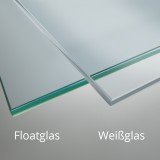 Glastür nach Maß Industrial Design schwarz FRAME 1