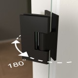 Doppel-Pendeltür aus Glas ESG 8mm Satinato Milchglas-Optik