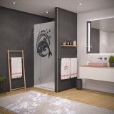 Nischentür für Dusche mit Motiv FISCH 104 Nischentür für Dusche mit Motiv FISCH 104