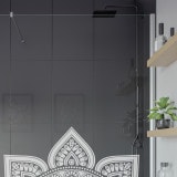 Duschglaswand Sondermaß mit Motiv MANDALA 1T