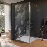 Glas Duschkabine Tür seitlich DESIGN 4/210