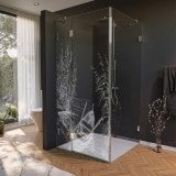 Glas Duschkabine Tür seitlich mit Motiv BOOT IM SCHILF 210 Glas Duschkabine Tür seitlich mit Motiv BOOT IM SCHILF 210