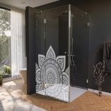 Glas Duschkabine Tür seitlich mit Motiv MANDALA 1/210 Glas Duschkabine Tür seitlich mit Motiv MANDALA 1/210