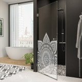 Glas Duschtür auf Maß mit Motiv MANDALA 1/101 Glas Duschtür auf Maß mit Motiv MANDALA 1/101