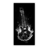 Duschtür aus Glas Laser-Design GITARRE 104 Duschtür aus Glas Laser-Design GITARRE 104