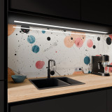 Küchenrückwand ESG Glas 6mm mit keramischen Farbdruck VINTAGE SPOTS 1 Küchenrückwand ESG Glas 6mm mit keramischen Farbdruck VINTAGE SPOTS 1
