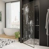 Dusche Echtglas-Tür nach Maß QUALLEN 101 Dusche Echtglas-Tür nach Maß QUALLEN 101
