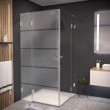 Duschkabine satiniertes Glas Eckeinstieg AREA 2/209