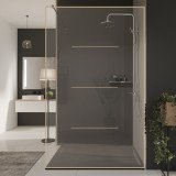 Glastrennwand Dusche mit Farbdruck FRAME LINE 2 Glastrennwand Dusche mit Farbdruck FRAME LINE 2