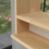Spiegel mit Holzrahmen und Fach - Madera 9
