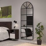 Sprossen-Fenster Spiegel schwarz Teillack F645BTL Sprossen-Fenster Spiegel schwarz Teillack F645BTL