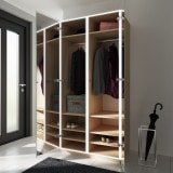 Verspiegelter Garderobenschrank mit LED GS004L4