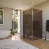 Duschkabine Parsol Glas Bronze, Tür seitlich 210 Duschkabine Parsol Glas Bronze, Tür seitlich 210