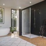 Glas Duschkabine Tür seitlich mit Dekor DOT 2/210 Glas Duschkabine Tür seitlich mit Dekor DOT 2/210