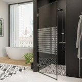 Design Glas Duschtür nach Maß CARRE 1/101