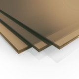 Doppel-Pendeltür aus Parsol Glas ESG 8mm Bronze