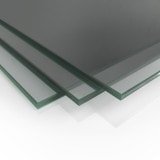 Doppel-Pendeltür aus Parsol Glas ESG 8mm Grau