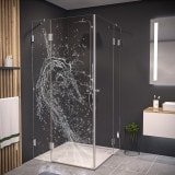 Duschkabine Glas Eckeinstieg WASSER 2/209 Duschkabine Glas Eckeinstieg WASSER 2/209