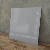 Lackiertes Glas - Metall-Grau / Silber - REF 9006, 4mm Lackiertes Glas - Metall-Grau / Silber - REF 9006, 4mm