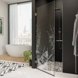Dusche Glas Nischentür mit Motiv BOOT IM SCHILF 101 Dusche Glas Nischentür mit Motiv BOOT IM SCHILF 101