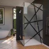 Design Duschkabine Glas, Tür seitlich AREA 8/210