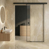 Schiebetür Glas mit schwarzem Rahmen FRAMEL 30/GF