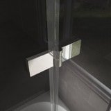 Badewannenaufsatz mit Drehfalttür Glas nach Maß - Perla (rechts) Badewannenaufsatz mit Drehfalttür Glas nach Maß - Perla (rechts)