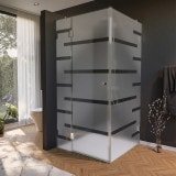 Duschkabine nach Maß Glas satiniert, Tür seitlich AREA 7/210