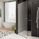 Dusche Glastür nach Maß mit Dekor DOT 2/101 Dusche Glastür nach Maß mit Dekor DOT 2/101