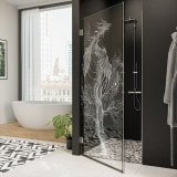 Dusche Glastür nach Maß mit Dekor DRACHE 101 Dusche Glastür nach Maß mit Dekor DRACHE 101