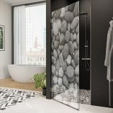 Dusche Glastür nach Maß mit Motiv STEINE 101 Dusche Glastür nach Maß mit Motiv STEINE 101