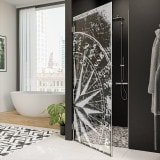 Dusche Glastür nach Maß mit Motiv WINDROSE 101 Dusche Glastür nach Maß mit Motiv WINDROSE 101