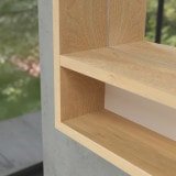 Holzrahmen-Spiegel mit LED Beleuchtung - Madera 10