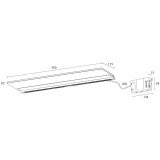 Ebir Spiegelschrank Lampe LED KATHERINE II, 50 cm, 6W, IP44