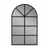 LED Spiegel Bogen-Fenster schwarz Teillack F651L4BTL
