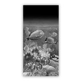 Laser-Design Duschtür aus Glas FISCHE 3/104