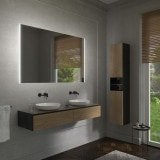 Badezimmer-Spiegel M06L2V, opt. mit Bluetooth