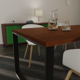 Tischplatte nach Maß Nussbaum Holz-Dekor 38 mm